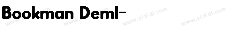 Bookman Deml字体转换
